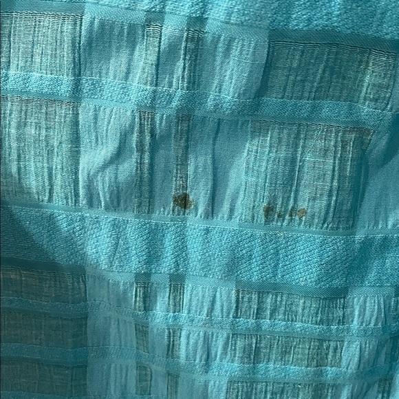 White Stag Caribbean Blue Textured Blouse - Picture 3 of 4